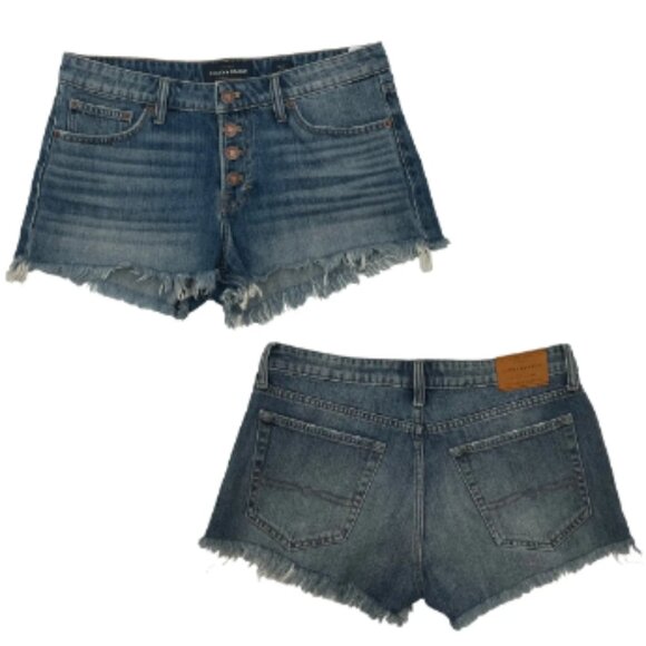 Brand New Women's Lucky Brand The Cuff Off Denim Button-fly Jean Shorts - Picture 10 of 13